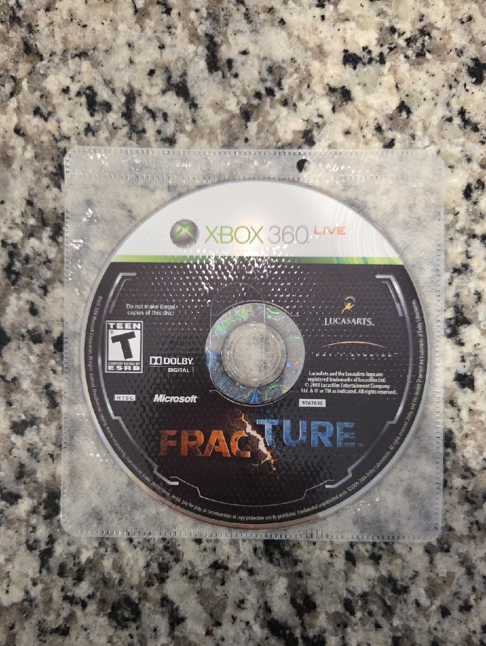 Fracture Xbox 360 Game Disc - NO CASE